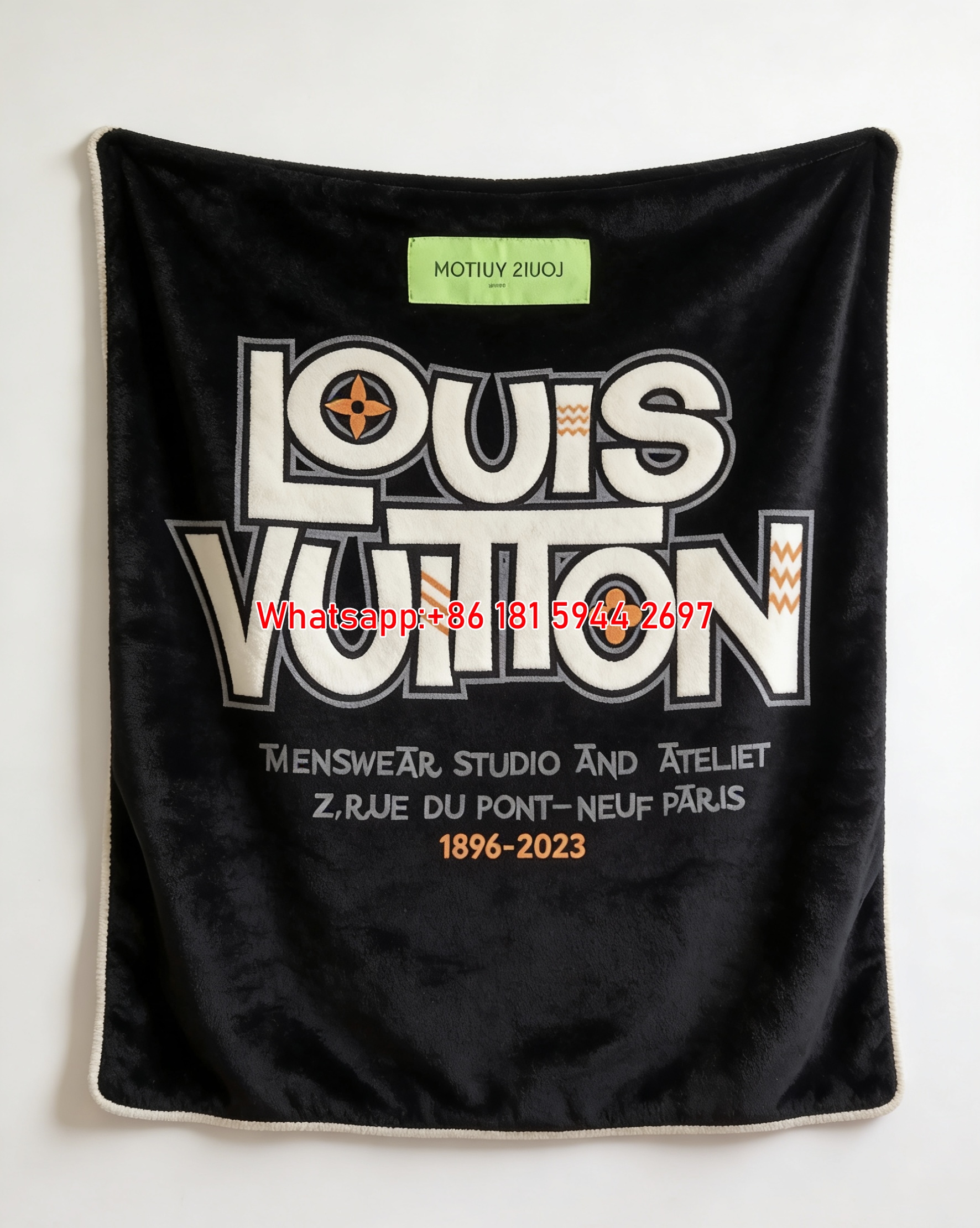 LV Menswear Studio Flannel Throw 291